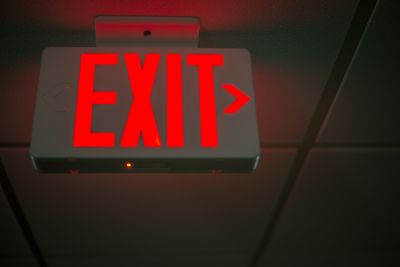 Illuminated Exit Sign Placement