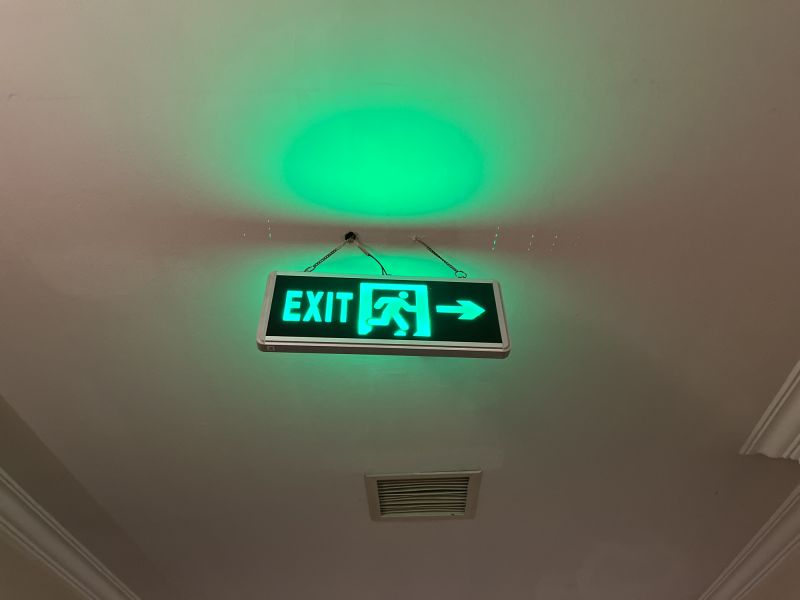 Products For Exit Sign Installations in use